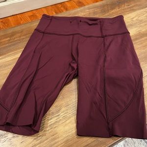 Lululemon biker shorts - size 6